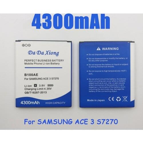 4300mAh B100AE Battery for Samsung Galaxy Ace 3 S7270 S7272 S7898 S7562C S7568i i699i s7262