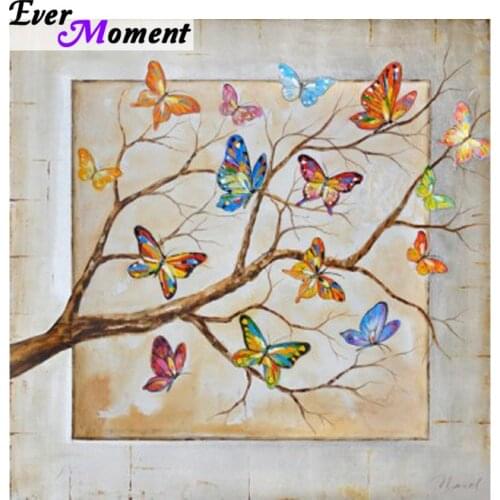 Butterfly Tree Embroidery Diamond full Mosaic plant 5D DIY Diamond painting 3D cross stitch kits wedding Decorations ASF685