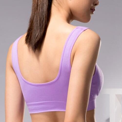 WireFree Sports Bras for Women Running Yoga Top Fitness Seamless Clothes with Pad ASD88