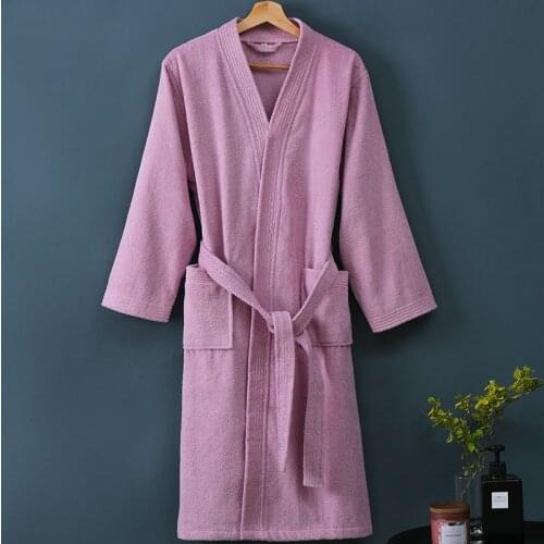 100% Cotton Bathrobe Women Autumn Winter Kimono Long Pijamas Robe Femme Night Gown Bridesmaid Kimono Robe Sleepwear Ladies
