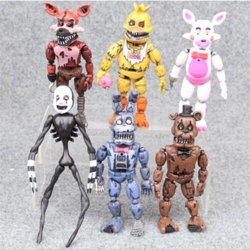 6 Pcs/Set Anime Figure Five Night At Freddy Fnaf Bear Pvc Model Action Figure Freddy Toys For Children Birthday Gifts Hot Toys