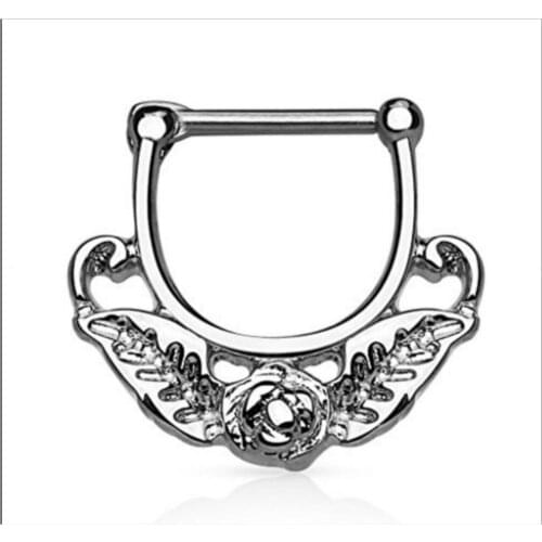 316L Surgical Steel 16G Rose Nose Rings Rose Nose Ring Nose Piercing Body Piercing