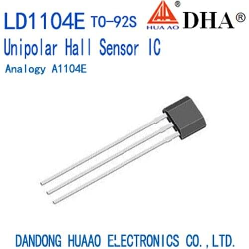 LD1104E A1104E Unipolar Hall Sensor ASIC TO-92S SOT-89