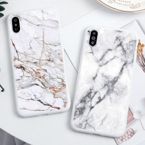 Marble Case on For Coque iPhone 11 12 Pro XS Max 6 6s 7 8 Plus X XR Silicon Soft TPU Cover For iPhone SE2 2020 Phone Case Fundas