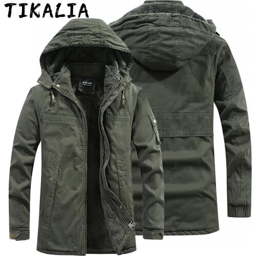 Men Winter Jacket Thicken Military Jacket Outdoor Tactical Fur Lined Warm Coat Men Jacket New Fashion Clothing Ropa Para Hombre
