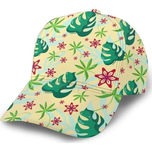 2021 Summer New Unisex Outdoor Sport Sunscreen Baseball Hat Running Visor Cap Tropical Joy