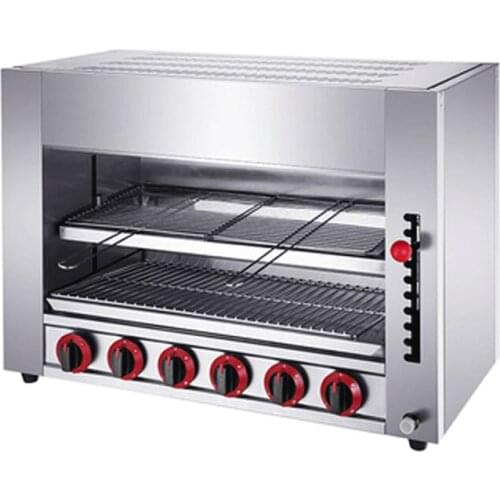 OEM ODM Gas Infrared Salamander 6 burner salamander grill oven lift salamander burner