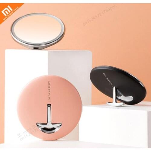 Original youpin mijia jordanjudy makeup mirror led fluorescent lamp portable folding portable light makeup mirror smart home