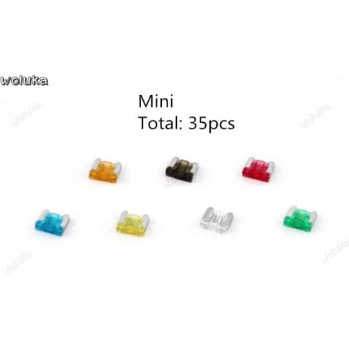 Send storage box insurance clip car cigarette lighter fuse small piece car insurance insert 5-40A CD50 Q04