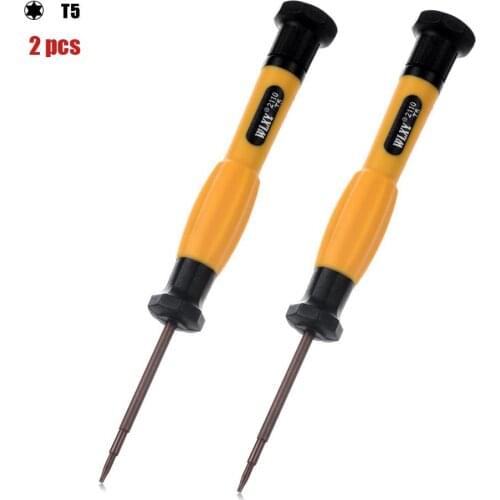 2pcs/ set) T5 Screwdriver Screw Driver Magnetic Tip Laptop Mobile Phone Repair Tool Durable Torx T5 Screwdrivers Hand Tool
