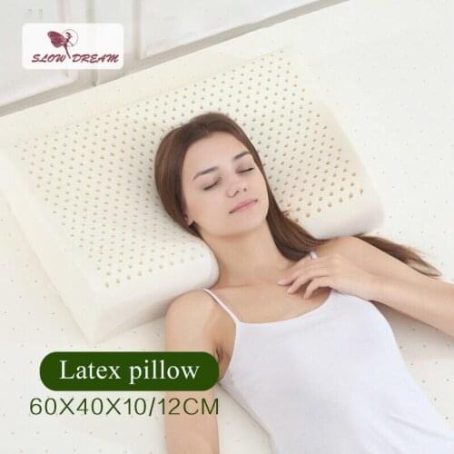 Slowdream Adult Pillow Thailand Natural Latex Pillow Healthy Care Neck And Spine Protection Slow Rebound For Cervical Health
