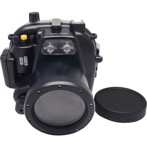 Mcoplus 40m/130ft Underwater Waterproof Housing Case for Canon EOS 600D/Rebel T3i 55mm Lens