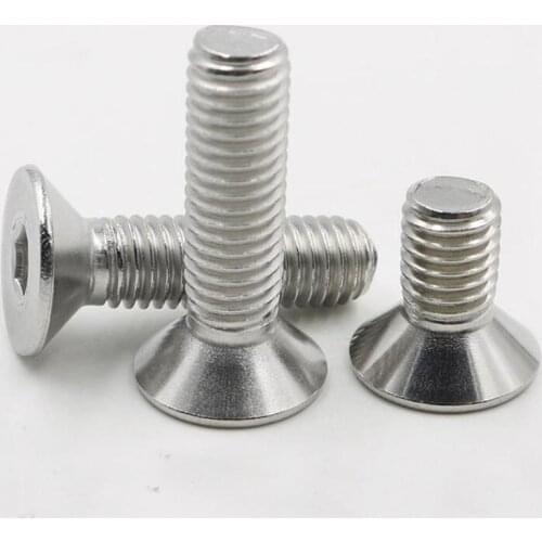 Allen Key Head DIN7991 M5x 6-20mm Stainless steel 304 hex socket Flat countersunk head screwPitch 0.8mm