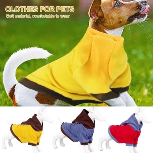 Pet Sweatshirt Dual-color Keep Warmth Two-leg Pet Dogs Cats Hoodie Costume for Autumn