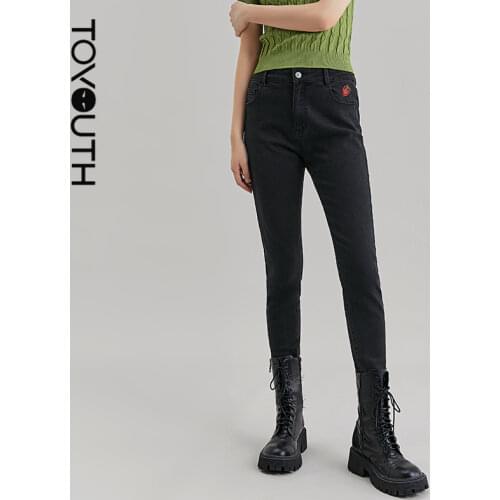 Женские зауженные джинсы Toyouth China At AliExpress