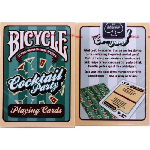 Bicycle Cocktail Party Playing Cards Drink Recipes Poker Size USPCC Limited Edition Deck Magic Card Games Magic Tricks Props