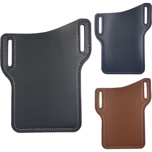 PU Leather Cell Phone Belt Waist Bag Fanny Pack Outdoor Tools Bumbag Cell Phone Waist Bag Mobile Phone Outdoor Tools