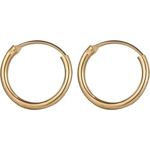 Gold Hoop Earrings For Women Fashion Simple Black Round Circle Punk Ear Rings Metal Earrings Hoops Hip Hop Unisex Jewelry Gifts