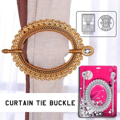 1 Pair Europe Style Luxury String Net Plastic Curtain Brooch Tie Back Clip Buckle Holder Curtain Accessories Home Decoration