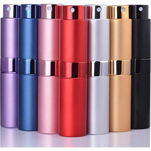 1 Pcs 15ml Portable Refillable Travel Perfume Spray Bottles Mini Twist-up Rotatable Perfume Atomizer Cosmetic Container