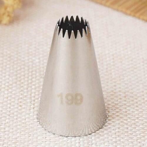 #199 Small Size Open Star Piping Nozzle Cake Decorating Tools Stainless Steel