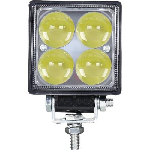 2pcs 3" 12W 12V LED Work Light Bar Spotlight 4D Lens Driving Fog Offroad LED Work Car Light for Ford Toyota SUV 4WD