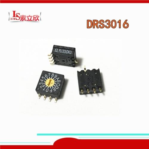 5PCS/LOT 100% New potentiometer DRS3016 0-F Rotating Dial Switches 16 shift 8421C Encoder 4:1