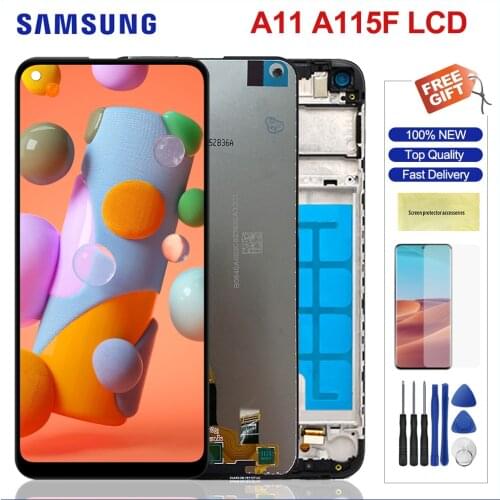 6.4'' Original LCD For Samsung Galaxy A11 A115 LCD Display Touch Screen Digitizer Assembly For Samsung A11 A115 A115F Lcds