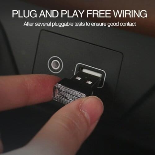 Car USB Atmosphere Light Led Modification-free Decoration Lamp Car Inner Lighting Lamp Car Led Atmosphere Light D7YA