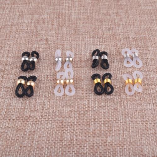 24pcs Handmade Glasses Chain Connector Non Slip Soft Rubber Both Ends Lanyard Reading Holder Strap Fashion Eyewear Accessories