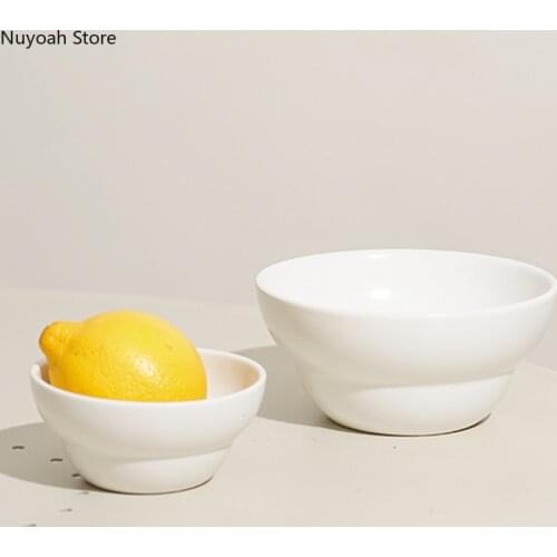 Japanese Style Vinegar Bowl Creative Nordic Minimalist White Rice Bowl Mini Bowl Small Bowl Dipping Saucer Tableware Supplies