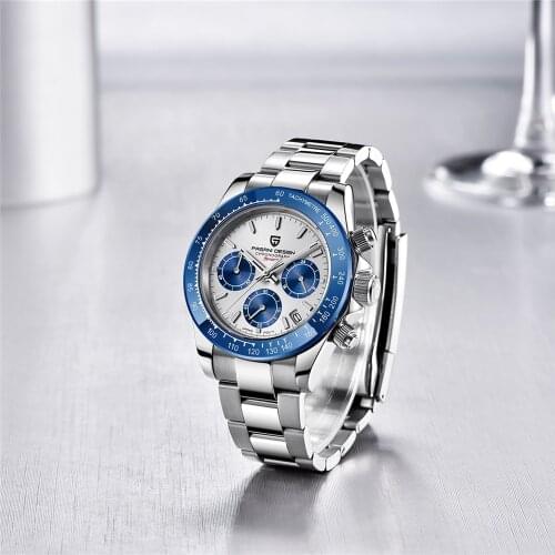 Pagani design brand mens mechanical watch mens timing code table mens stainless steel waterproof watch men clock Reloj Hombre