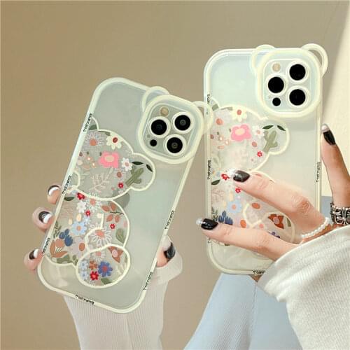 Cute Dinosaur Print Frame Phone Case For iPhone 12 Mini 11 Pro XS Max XR Camera Protect Soft Cover For iPhone SE 2020 8 7 Plus