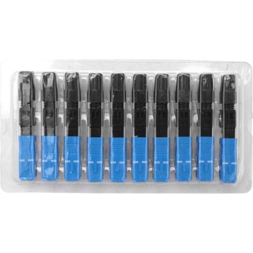 FULL-100Pcs SC UPC Fast Connector Embedded SC UPC Adapter 55Mm Cost-Effective Quick Assembly Connector FTTH