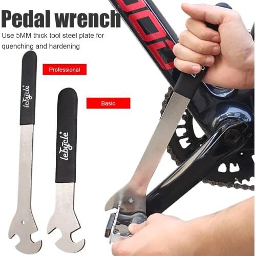 Bicycle Repair Spanner Bikehand MTB Road Bike Bicycle Professional Foot Pedals Wrench Repair Tools Alloy Steel Long Handle 350mm