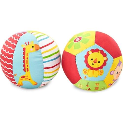 Baby Toys 0-12 Months Animal Ball Soft Plush Baby Mobile Toys With Sound Baby Rattle Body Building Ball Newborn Educational Toys