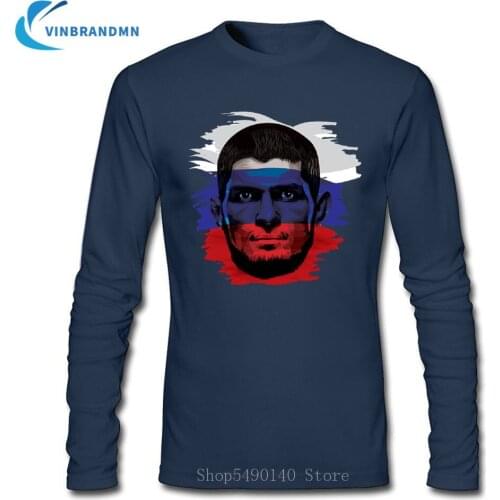 Khabib Nurmagomedov t shirt Russian Flag design The Eagle t-shirt men Khabib Time tee shirt New mma fighter tshirt hero clothing