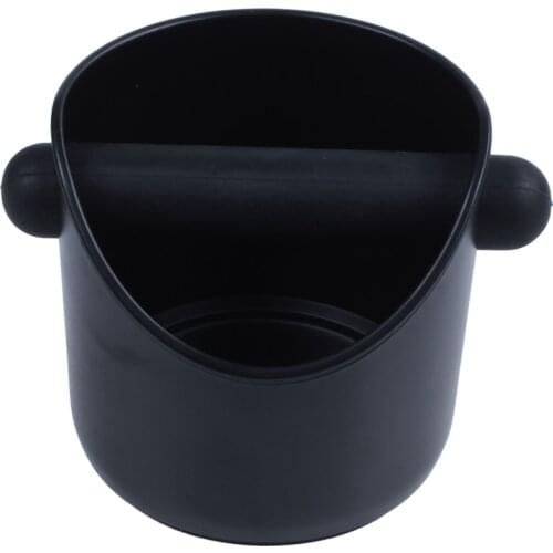 Coffee Grind Knock Box And Espresso Dump Bin Black