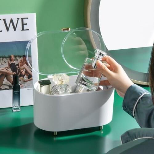 Perfume Storage Box Portable Makeup Organizer Desktop Cosmetic Drawer Jewelry Nail Polish Container Cosmetic Storage Case