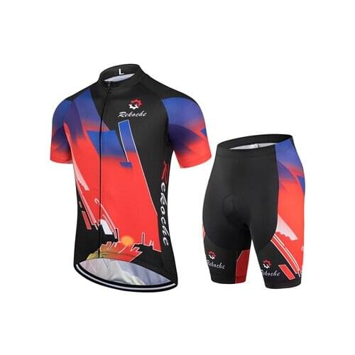 Summer Pro Cycling Clothing MTB Bicycle Clothes Anti-UV Cycling Jerseys Short Sleeve Cycling Set Racing Bike Sportswear