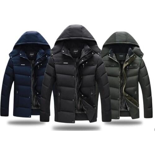 Plus Velvet Winter Parkas Men 2020 Autumn Long Sleeve Solid Thick Warm Hooded Mens Jacket Oversized Outwear Hoodies Waterproof