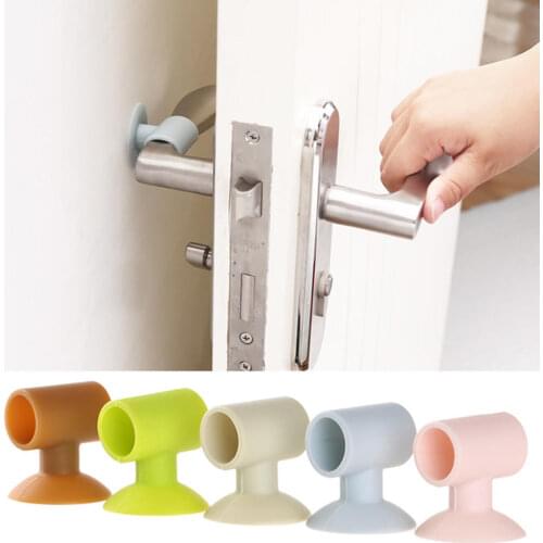 Home Door Handle Cover Silicone Knob Case Silicone Doorknob Anti-collision Protector Pad Blue Door Knob Covers Household Tool