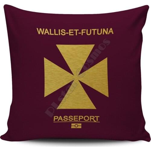 Wallis and Futuna Pillow Cover Passport Version Pillowcases Throw Pillow Cover Home Decoration
