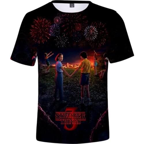 2019 Newest 3D Printed T Shirt Men/Women/kid Stranger Things 3 T-shirt 3d Tee Shirt Stranger Things Eleven Top Tee