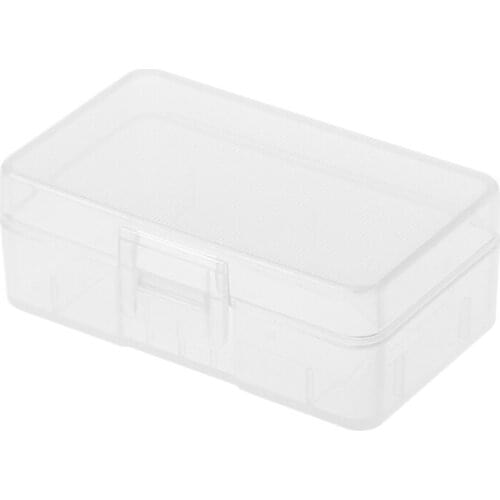 New Mini Transparent Case Holder Storage Box For 1x 9V Battery Or 2x AA Batteries