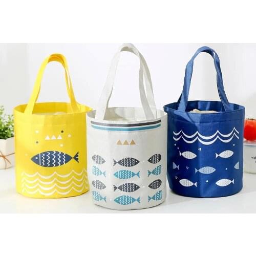 Portable Lunch Bag Thermal Insulated Lunch Box Tote Cooler Bag Bento Pouch Lunch Container School Food Storage Bags