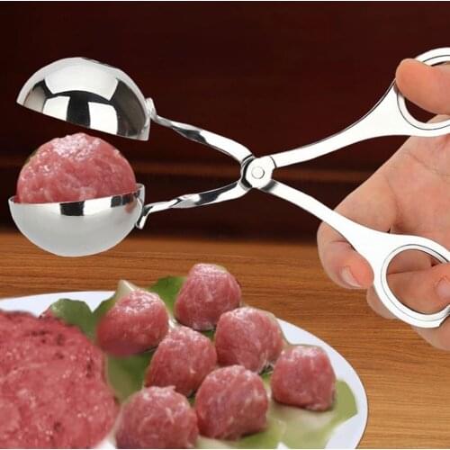 Meatball Maker Creative Non-Stick Spoon Meatball Mold Meat Ball Food With Elliptical Hole Leakage Kitchenware Gadget Meat Tool
