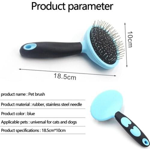 Pet Products Dog Brush Dog Comb for Cat Scraper Puppy Cat Slicker Gilling Brush Quick Clean Grooming Tool Non-slip pet brush