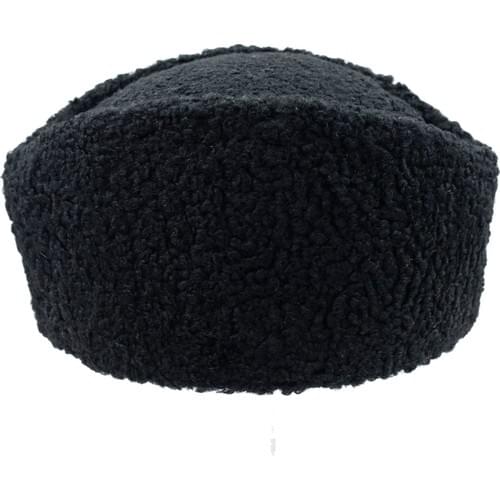 Genuine Lambskin Turkey Made-Turkestan The hat On His Head-Astragan pattern genuine lambskin