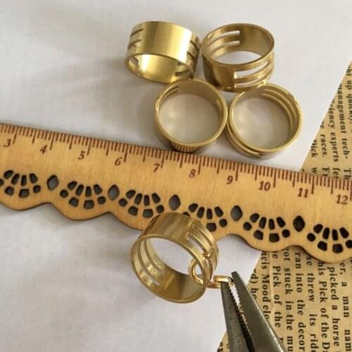 Stainless Steel Jump Rings Open&close Tools Copper Steel Color Finger Circle Ring For DIY Jewelry Making Tools